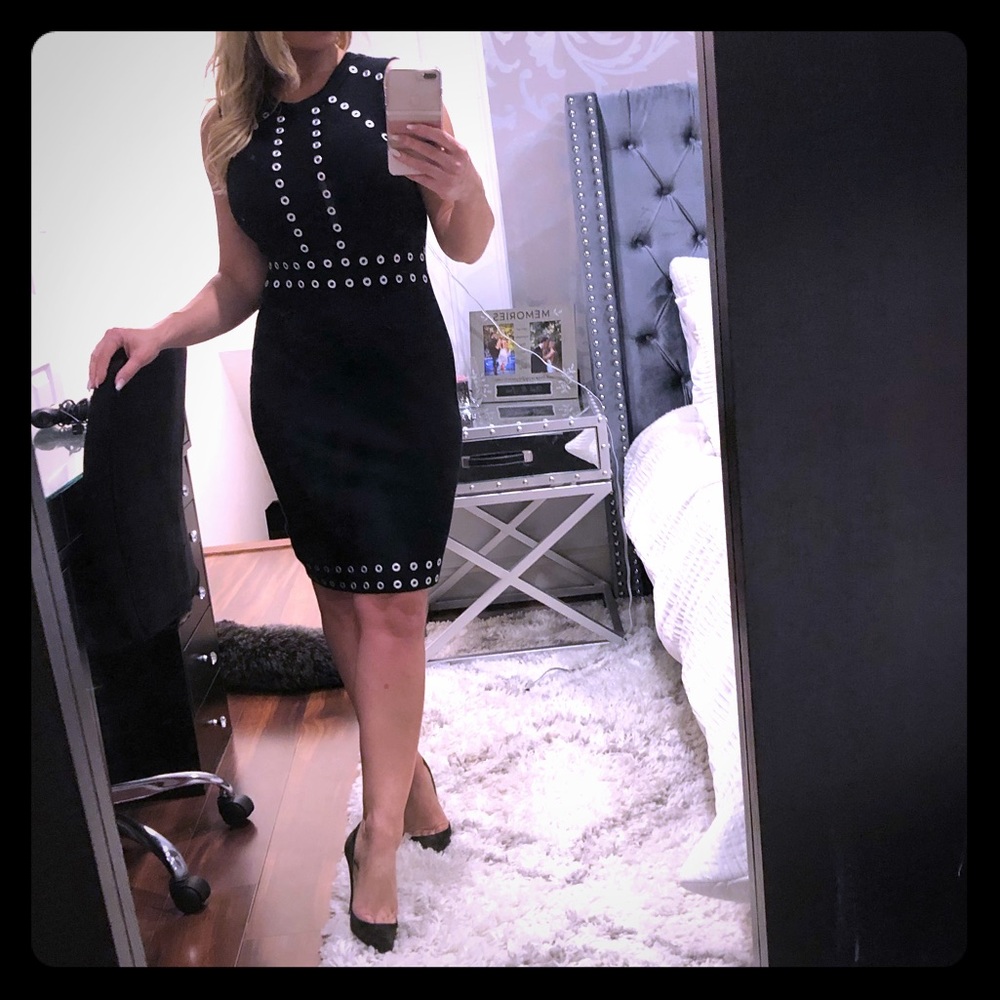 Neiman Marcus sweater black dress